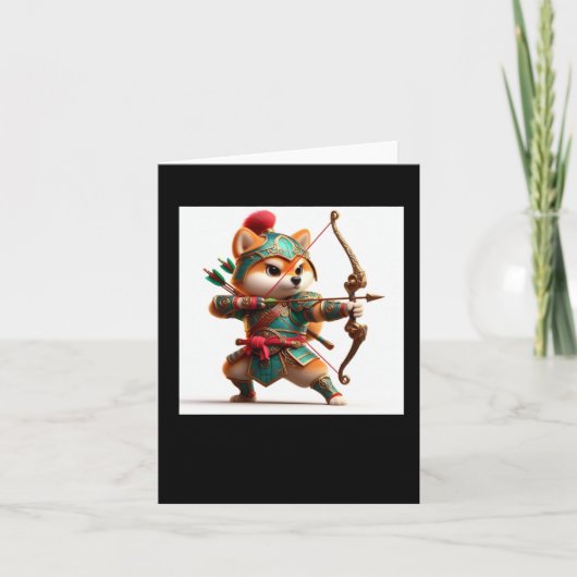 Shiba Warrior #10 Archer Sticker Kaart (Voorkant)