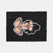 Shibari Girl Care Blanket Fleece Deken (Voorkant (Horizontaal))