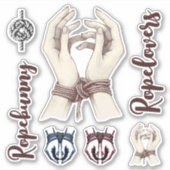Shibari Sticker Set: Personaliseer je passie (Voorkant)