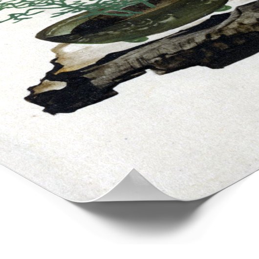 Shibata Zeshin Bonsai Poster (Hoek)
