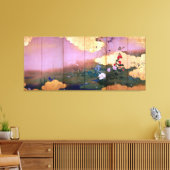 Shibata Zeshin Flowers en Birds of Four Seasons Canvas Afdruk (Insitu (Woonkamer))