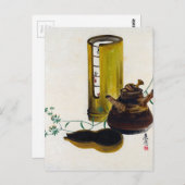 Shibata Zeshin Sencha Tea Set Briefkaart (Voorkant / Achterkant)