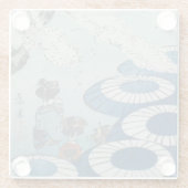 Shibata Zeshin's Cherry Blossom Spring Bekijken Glazen Onderzetter (Achterkant)