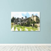 Shibden Hall, Halifax Canvas Afdruk (Insitu (Houten vloer))