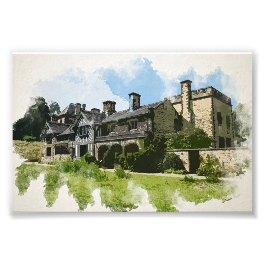 Shibden Hall, Halifax Foto Afdruk (Voorkant)