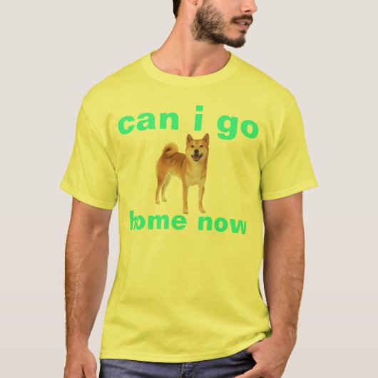 shibe kan ik nu naar huis gaan t-shirt (Voorkant)
