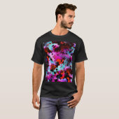 Shibori Batik: Kleurstof met verloopstropdas van W T-shirt (Voorkant volledig)