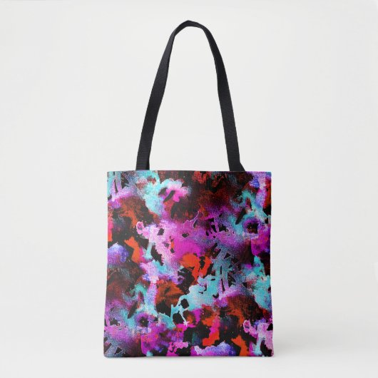 Shibori Batik: Kleurstof met verloopstropdas van W Tote Bag (Voorkant)