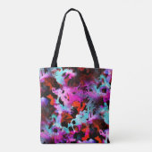 Shibori Batik: Kleurstof met verloopstropdas van W Tote Bag (Achterkant)
