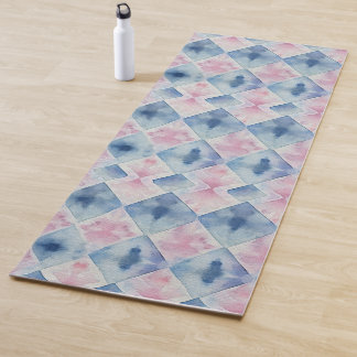 Shibori Blau Tie Dye Japan Traditioneel Patroon No Yogamat
