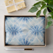 Shibori Blauw Japans Textiel Art No 5 Tissuepapier (Geschenk)