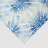 Shibori Blauw Japans Textiel Art No 5 Tissuepapier (Detail)