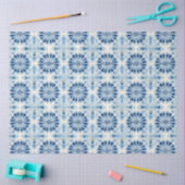 Shibori Blauw Japans Textiel Art nr. 10 Tissuepapier (Craft)