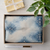 Shibori Blauw Japans Textiel Art nr. 11 Tissuepapier (Geschenk)