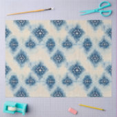 Shibori Blauw Japans Textiel Art nr. 11 Tissuepapier (Craft)