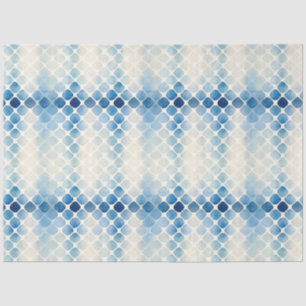 Shibori Blauw Japans Textiel Art nr. 12 Tissuepapier