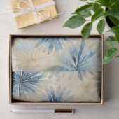 Shibori Blauw Japans Textiel Art nr. 15 Tissuepapier (Geschenk)