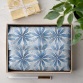 Shibori Blauw Japans Textiel Art nr. 17 Tissuepapier (Geschenk)