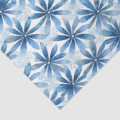 Shibori Blauw Japans Textiel Art nr. 17 Tissuepapier (Detail)