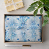 Shibori Blauw Japans Textiel Art nr. 18 Tissuepapier (Geschenk)