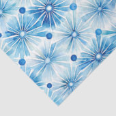 Shibori Blauw Japans Textiel Art nr. 18 Tissuepapier (Detail)