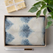 Shibori Blauw Japans Textiel Art nr. 1 Tissuepapier (Geschenk)