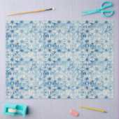 Shibori Blauw Japans Textiel Art nr. 3 Tissuepapier (Craft)