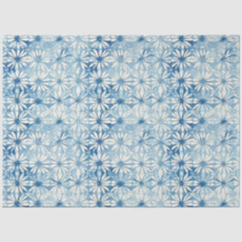 Shibori Blauw Japans Textiel Art nr. 3 Tissuepapier