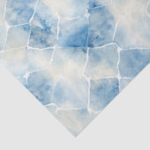 Shibori Blauw Japans Textiel Art nr. 6 Tissuepapier (Detail)