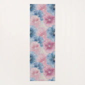 Shibori Blauwe Tie Dye Japan Traditioneel Patroon  Yogamat (Achterkant)