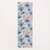 Shibori Blauwe Tie Dye Japan Traditioneel Patroon  Yogamat (Voorkant)