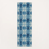 Shibori Blauwe Tie Dye Japan Traditioneel Patroon  Yogamat (Voorkant)