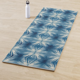 Shibori Blauwe Tie Dye Japan Traditioneel Patroon  Yogamat