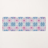 Shibori Blauwe Tie Dye Japan Traditioneel Patroon Yogamat (Achterkant (horizontaal))
