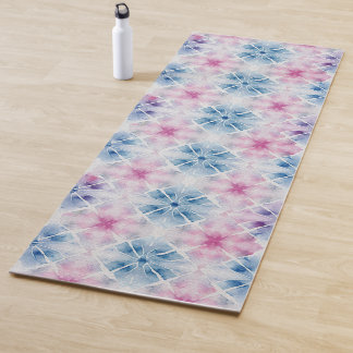Shibori Blauwe Tie Dye Japan Traditioneel Patroon Yogamat