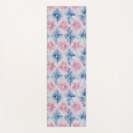 Shibori Blauwe Tie Dye Japan Traditioneel Patroon  Yogamat