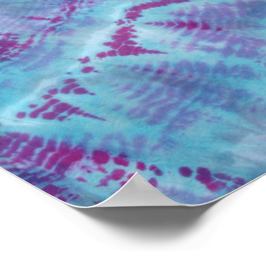 Shibori Blue Bohemian Poster (Hoek)