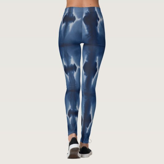 Shibori Blue Leggings (Achterkant)