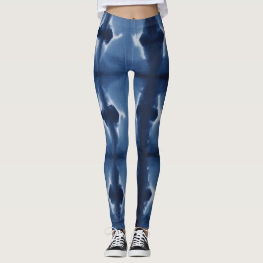 Shibori Blue Leggings (Voorkant)