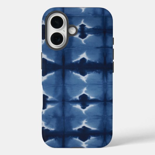 Shibori blue tie dye Case-Mate iPhone case (Achterkant)