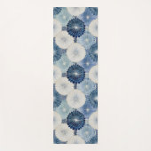 Shibori Blue Tie Dye Japan Traditioneel patroon No Yogamat (Voorkant)