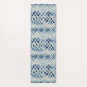 Shibori Blue Tie Dye Japan Traditioneel patroon No Yogamat (Achterkant)