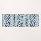 Shibori Blue Tie Dye Japan Traditioneel patroon No Yogamat (Voorkant (horizontaal))