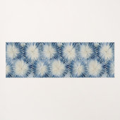 Shibori Blue Tie Dye Japan Traditioneel patroon No Yogamat (Achterkant (horizontaal))