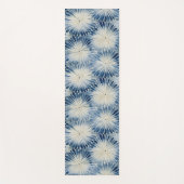 Shibori Blue Tie Dye Japan Traditioneel patroon No Yogamat (Voorkant)