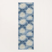 Shibori Blue Tie Dye Japan Traditioneel patroon No Yogamat (Achterkant)