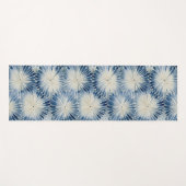 Shibori Blue Tie Dye Japan Traditioneel patroon No Yogamat (Voorkant (horizontaal))