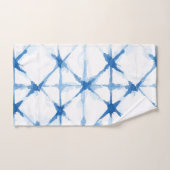 Shibori Blue Tie Dye Triangle Bath Towel Bad Handdoek (Handdoek)