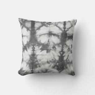 Shibori Fabric Boho Gray Pattern Kussen