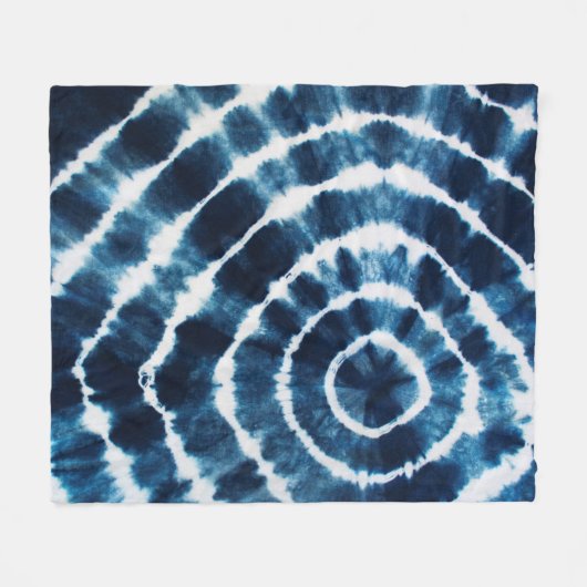 Shibori Fleece Deken (Voorkant (Horizontaal))